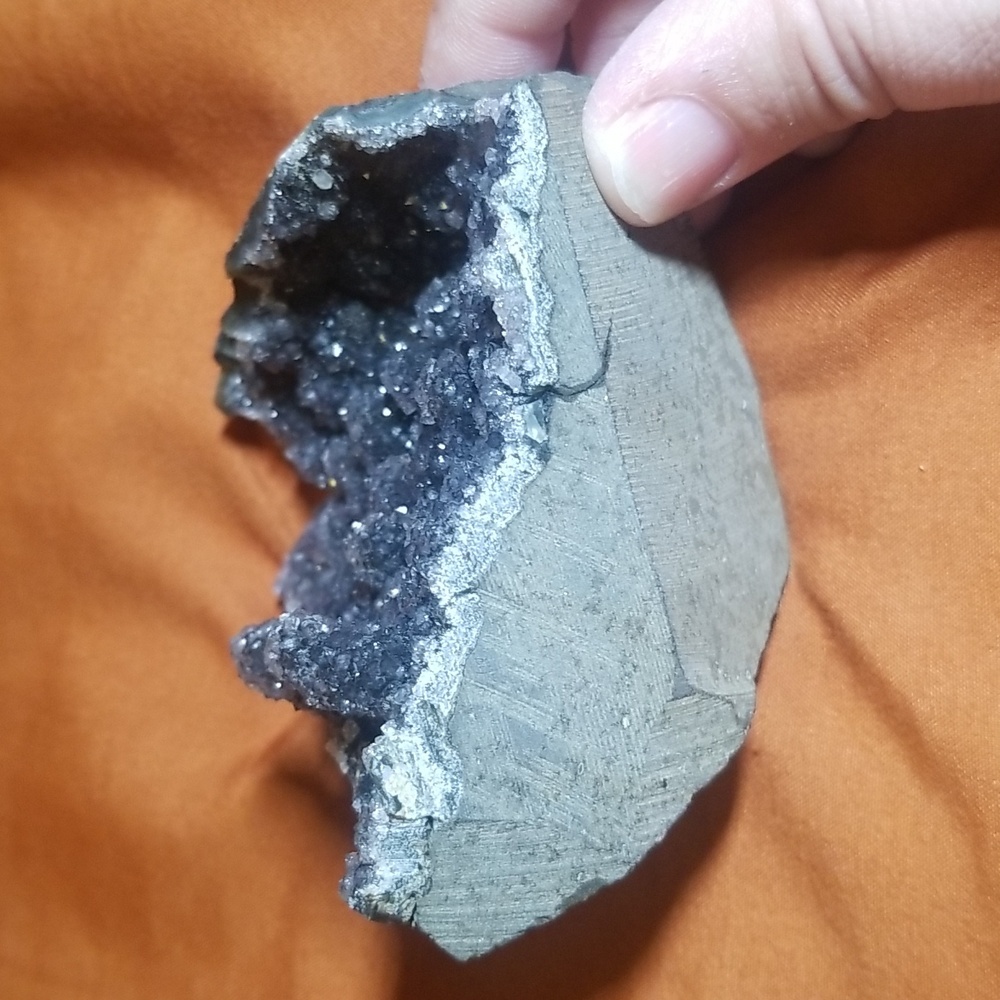 BLACK AMETHYST CLUSTER- *RARE* - Picture 6 of 6